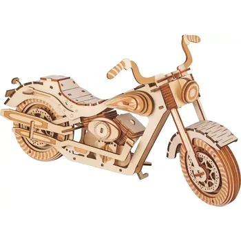 3D puzzle Woodcraft construction kit Woodcraft Dřevěné 3D puzzle Motocykl HD 1