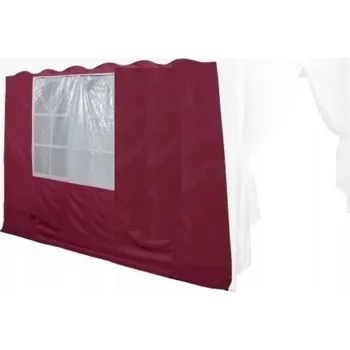 Příslušenství pro zahradní stavbu Boční stěna bočnice k altánu červená s oknem 3x3 m