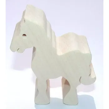 Dřevěná hračka Fauna Dřevěné zvířátko kůň