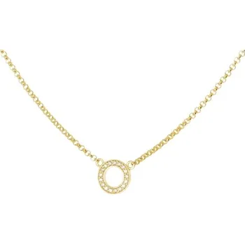 Náhrdelník Dámský náhrdelník ze žlutého zlata s diamanty 43-45 cm ZLNAHB003+ DÁREK ZDARMA