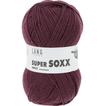 Příze Příze Lang Yarns Super Soxx Uni 4-fach 0064 bordeaux