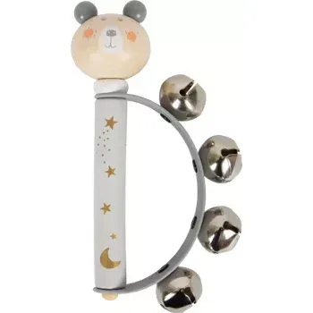 Hudební nástroj pro děti small foot Pastelová tamburina 1 ks šedá