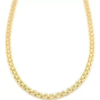 Řetízek Zlatý řetízek Bismark s velkou karabinou 3,35g Žlutá