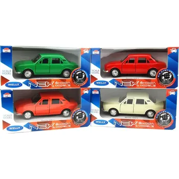 autíčko Welly Škoda 105 L 1:34 červená