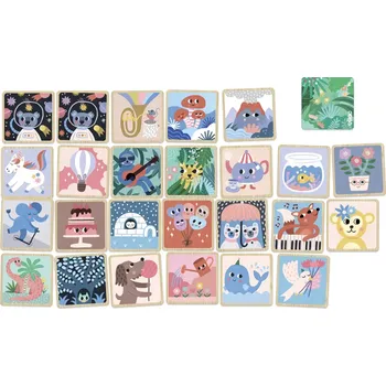 Karetní hra Vilac Dřevěné pexeso Michelle Carlslund