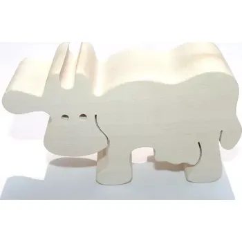 Dřevěná hračka Fauna Dřevěné zvířátko kráva