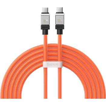 Datový kabel Baseus CoolPlay CAKW000307 kabel USB-C PD / USB-C / 2m / 100W oranžový