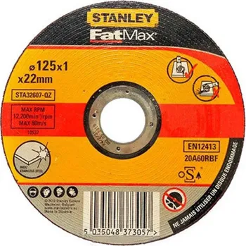 Řezný kotouč STANLEY STA32607-QZ Řezný kotouč na nerez ocel 125 x 22,2 mm, tl. 1,0 mm free_store_pickup
