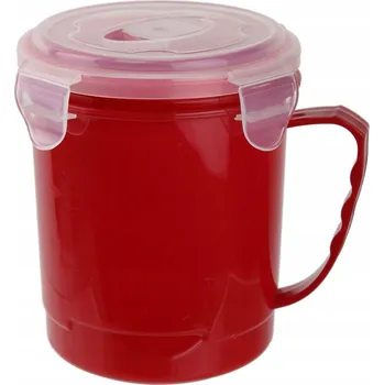 Hrneček na polévku 630 ml červený