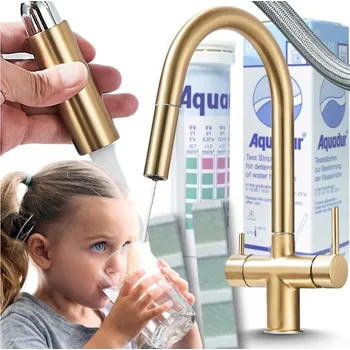 Vodovodní baterie Ari SLENDER Zlatá