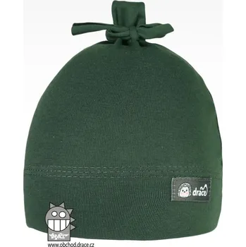 Čepice Bavlněná kojenecká čepice Uzlík - vzor 19 - lahvově zelená 38 - 40