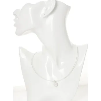 Náhrdelník Náhrdelník stříbrné lanko s perlou STNAH0261F + dárek zdarma