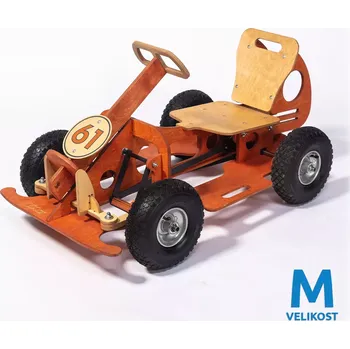 Dětské vozidlo GOCar šlapací auto střední, oranžové