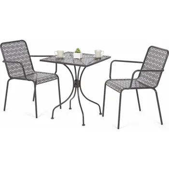Jídelní stůl Zahradní jídelní set 3 ks GH9011 šedá