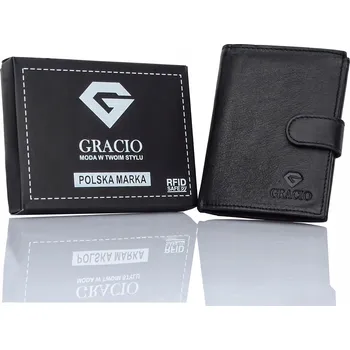 Peněženka Gracio peněženka z pravé kůže černá - muž