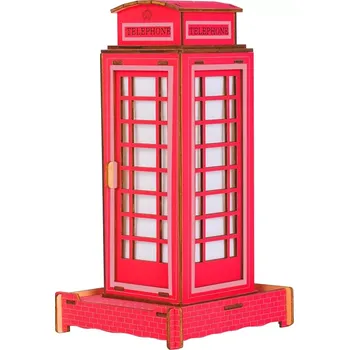 3D puzzle Woodcraft construction kit Woodcraft Dřevěné 3D puzzle Britská telefonní budka