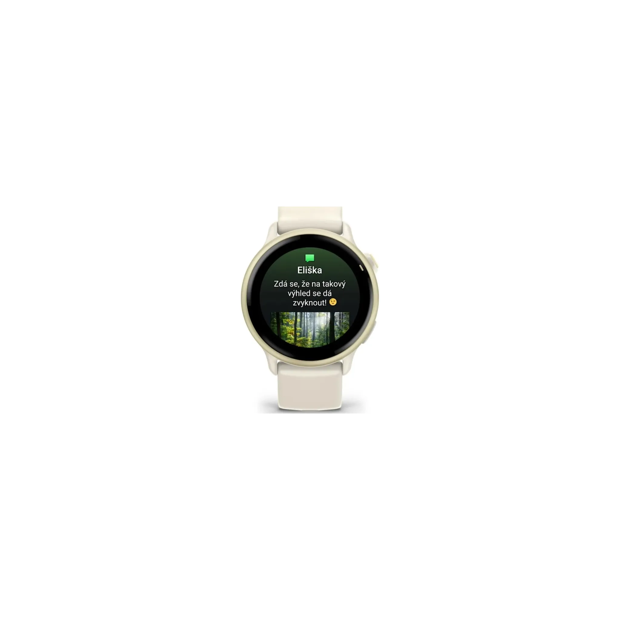 Fotografie 3 - Chytré hodinky Garmin vívoactive 6 Lunar Gold/Bone