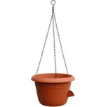 Samozavlažovací závěsná žardina Plastia SIESTA, průměr 30 cm, terakotová