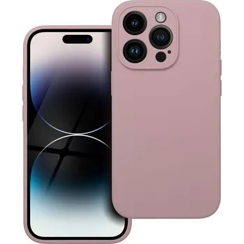 Pouzdro na mobilní telefon OEM Pouzdro SILICONE 2mm APPLE IPHONE 14 Pro pudrově růžové