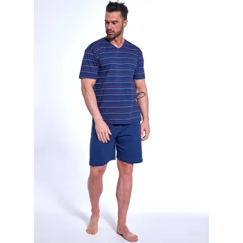 Pánské pyžamo Pyžamo Cornette 330/48 cr/r S-2XL pánské tmavě modrá L