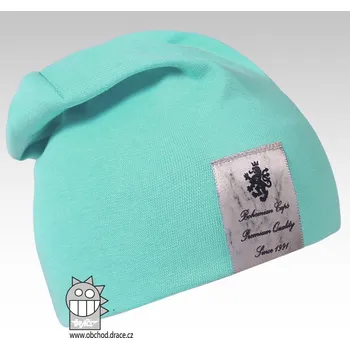 Čepice Pastels - vzor 08 - mentolová 46 - 48