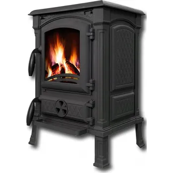Krbová kamna IGOTHERM IGOTHERM, litinová krbová kamna na TP RYNA ECO 8,2 kW_rozbalená