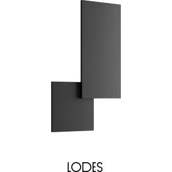 Lodes LED stropní/nástěnné svítidlo Puzzle Square & Rectangle, d. 48 cm, 2x16W Barva: Matná černá, Teplota světla: 3000K - teplá bílá