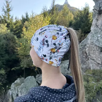 Čepice Bruno na culík - vzor 01 - Culíkovka - bílá louka XL 56 - 58