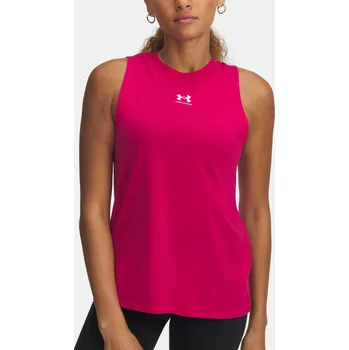 Dámské tílko Under Armour UA Rival Muscle - pink - 1383659-681 Velikosti: XS