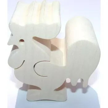 Dřevěná hračka Fauna Dřevěné zvířátko kohout