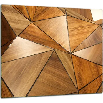 Stolová deska SKLENĚNÁ OCHRANNÁ DESKA PANEL LEPIDLO 65x60 DŘEVO