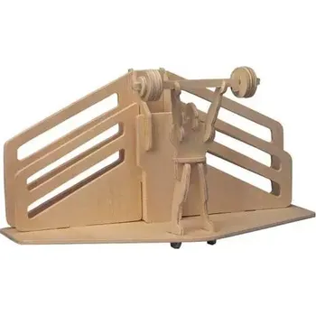 3D puzzle Woodcraft construction kit Woodcraft Dřevěné 3D puzzle Stojánek na tužky Vzpírání