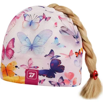 Čepice Bruno na culík - vzor 11 - Culíkovka - bílá - motýlci XL 56 - 58