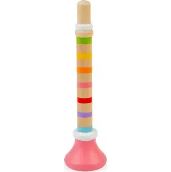 Hudební nástroj pro děti Bigjigs Toys Trumpetka 1 ks růžová