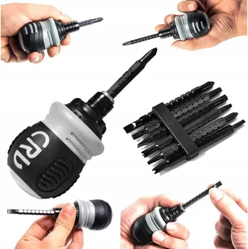 Šroubovák ŠROUBOVÁK RÁČNOVÝ TELESKOPICKÝ + 12 BITŮ