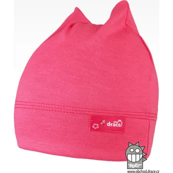 Čepice Bavlněná kojenecká čepice Čertík - vzor 17 - růžová neon 48 - 50