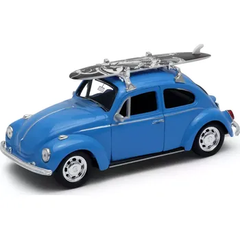 autíčko Welly Volkswagen Beetle model 1 : 34 modrý