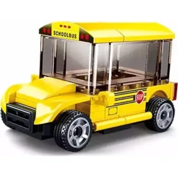 Stavebnice Sluban Sluban Power Bricks M38-B0933E Natahovací Školní autobus