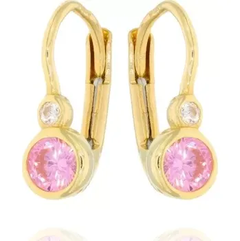 Náušnice Dětské náušnice s kulatým zirkonem