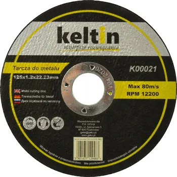 Řezný kotouč Kotouč na kov Keltin K00021 125 x 22,2 mm