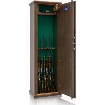 Trezor Metalk Luxusní skříň na sedm zbraní Araldo, wood line