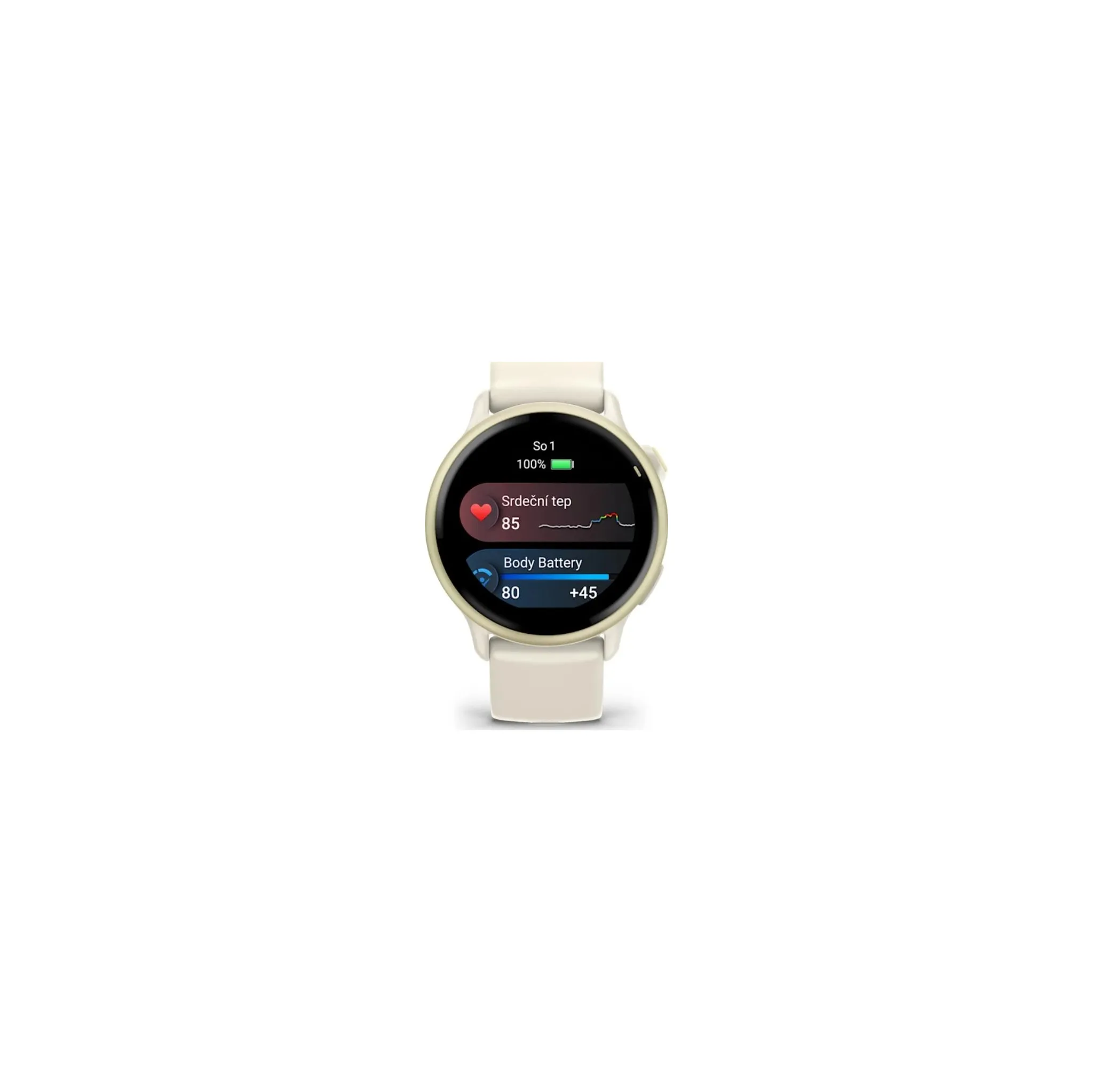 Fotografie 5 - Chytré hodinky Garmin vívoactive 6 Lunar Gold/Bone