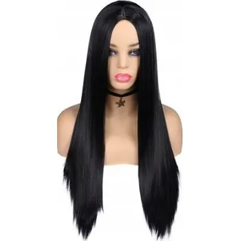 Paruka Paruka dlouhé syntetické vlasy černá Texas Hair dámská