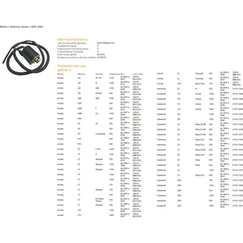Startér DZE indukční cívka HONDA CB/CBR/CBF/NT/ST/VT/VTX/XL/XRV; KAWASAKI VN/ZN/ZX/ZXR/ZZ-R (DZE indukční cívka HONDA CB/CBR/CBF/NT/ST/VT/VTX/XL/XRV; KAWASAKI VN/ZN/ZX/ZXR/ZZ-R)