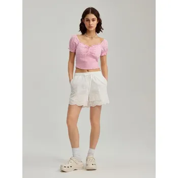 Dámské kraťasy Bavlněné šortky - L - House - bílý - 847EW-00X