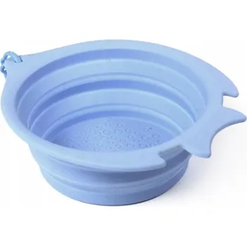 Miska pro psa Skládací (cestovní) silikonová miska United Pets modrá 1,4 l