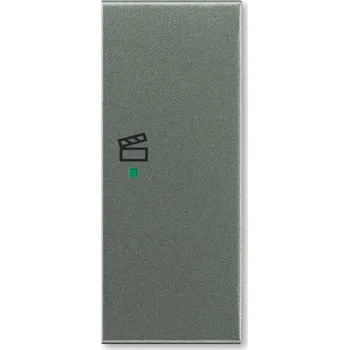 vypínač Kryt 2násobný pravý, symbol "scény" ABB Time, Time Arbo 6220E-A02203 34 antracitová