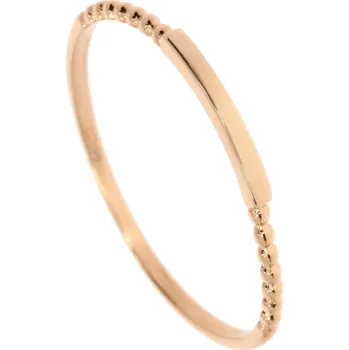 Prsten Zlatnictví Helios Jemný prsten rose gold Velikost: 51, Váha: 0,65g