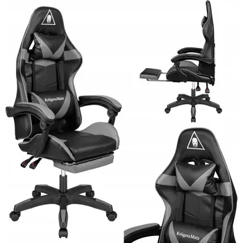 Herní židle Herní křeslo Kruger&matz GX-150, ekokůže, černo-šedé