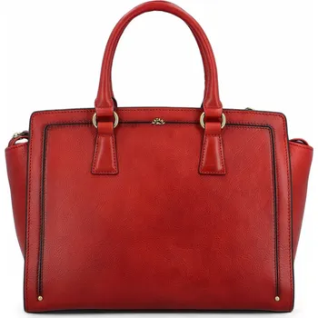 Kabelka Luxusní dámská kožená kabelka do ruky Katana Karyn, červená